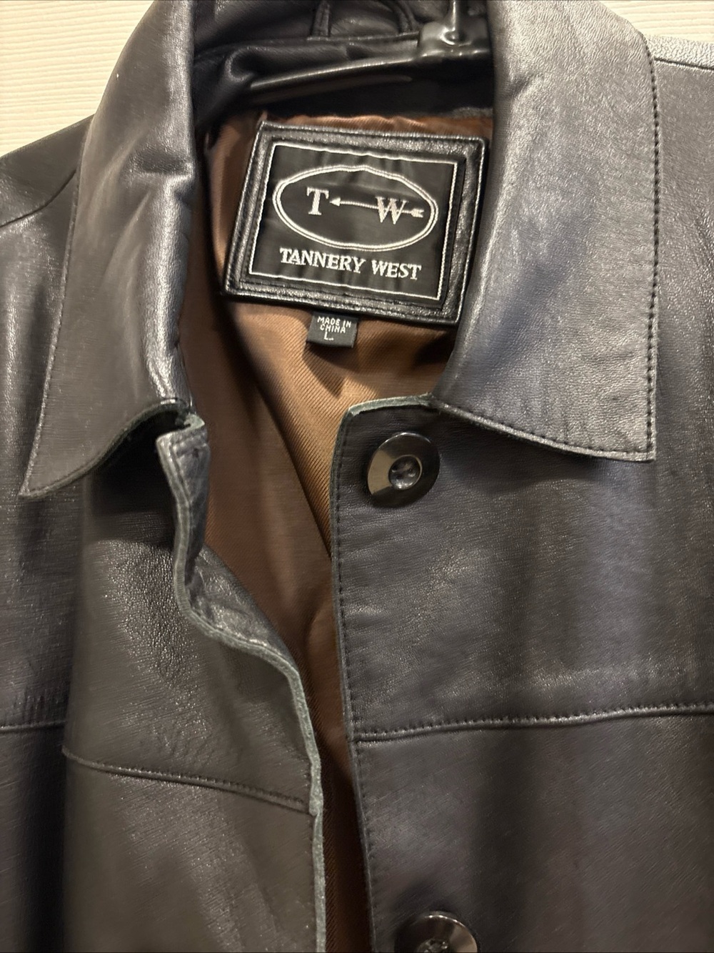 Tannery West Black Leather Shirt Jacket